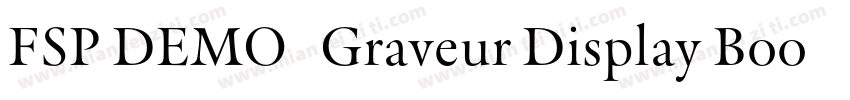 FSP DEMO   Graveur Display Book Reg字体转换